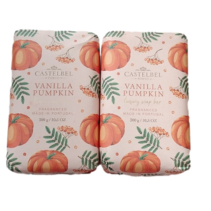 Castelbel Porto Soap Vanilla Pumpkin, Set of 2 Bars